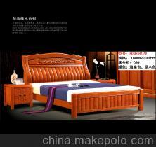 【纯实木家具批发 实木床HSH 812# 质量保证 专业供应 新款热销】价格,厂家,图片,床类,南康市好森活家具门市部-