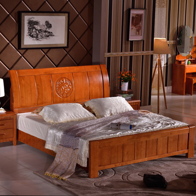 艾莉哲家具 南康卧室家具实木床 中式现代双人气压高箱床 大结婚床 1.5米1.8米橡木床907 1500*2000标准床 艾莉哲卧室家具套装907【价格 图片 品牌 报价】-苏宁易购