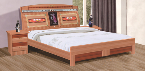 华森鑫江西橡木床：南康实木床的高清与细节赏析