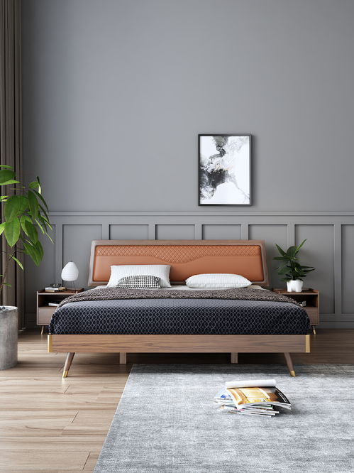 南康实木床 匠心工艺与电商渲染的完美融合