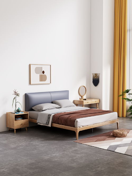 南康实木床 匠心独运的家具电商渲染艺术