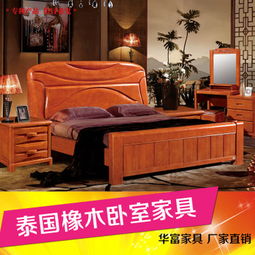 卓越品质，自然安眠——南康实木进口橡木双人床1.8米卧室家居之选